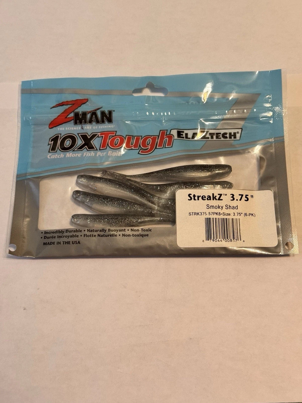 Z Man StreakZ, 3.75'' Pearl 6pk