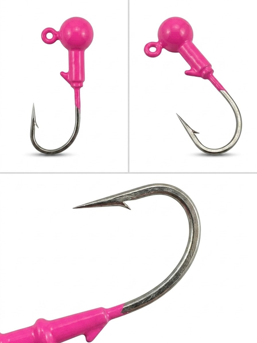 Jig Head 1/8 Oz Rosa (5 pack)